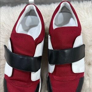 Hermes Red and Black Men's Sneakers